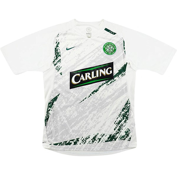 Auswärtstrikot Thailand Celtic Retro 2007 2008 Weiß Günstige Fußballtrikots